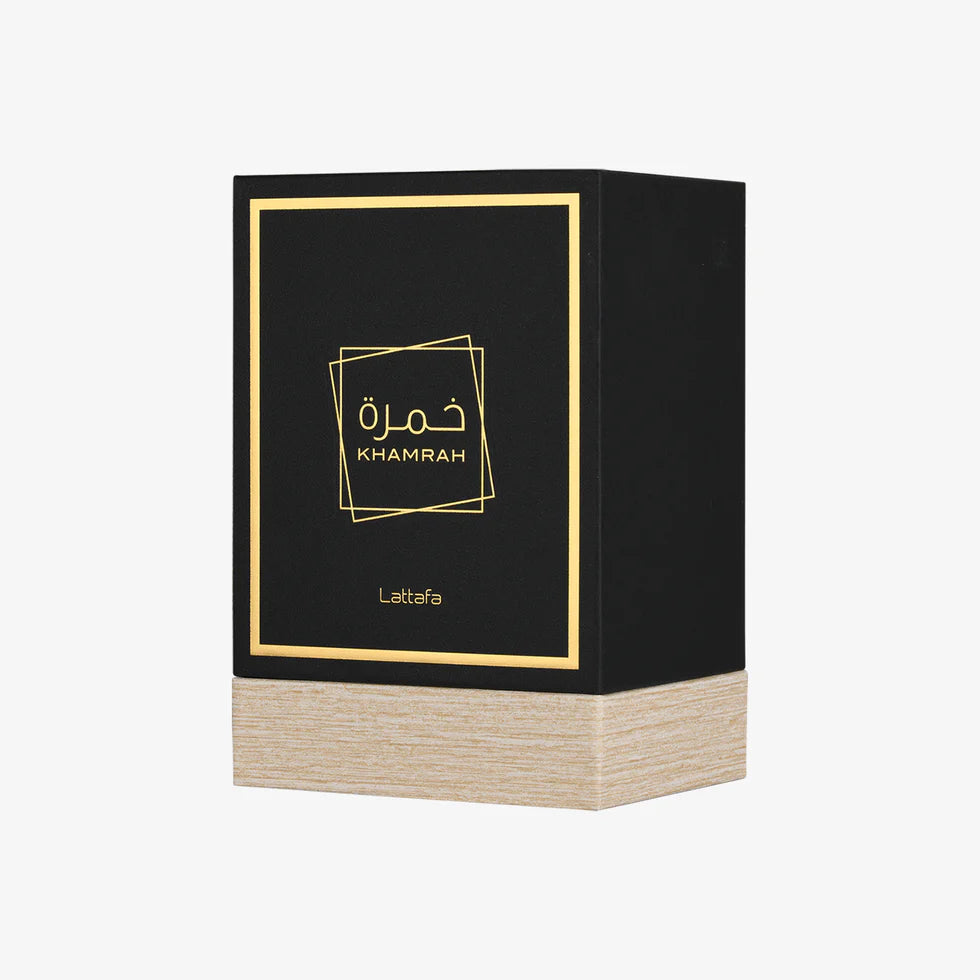 Lattafa Khamrah EDP 100ml detalle - Atavió Bravo