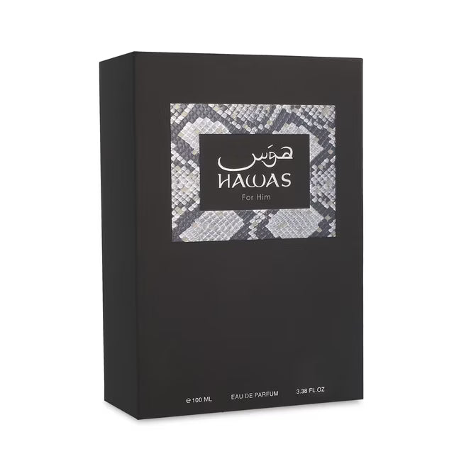 Rasasi Hawas EDP 100ml lateral - Atavió Bravo