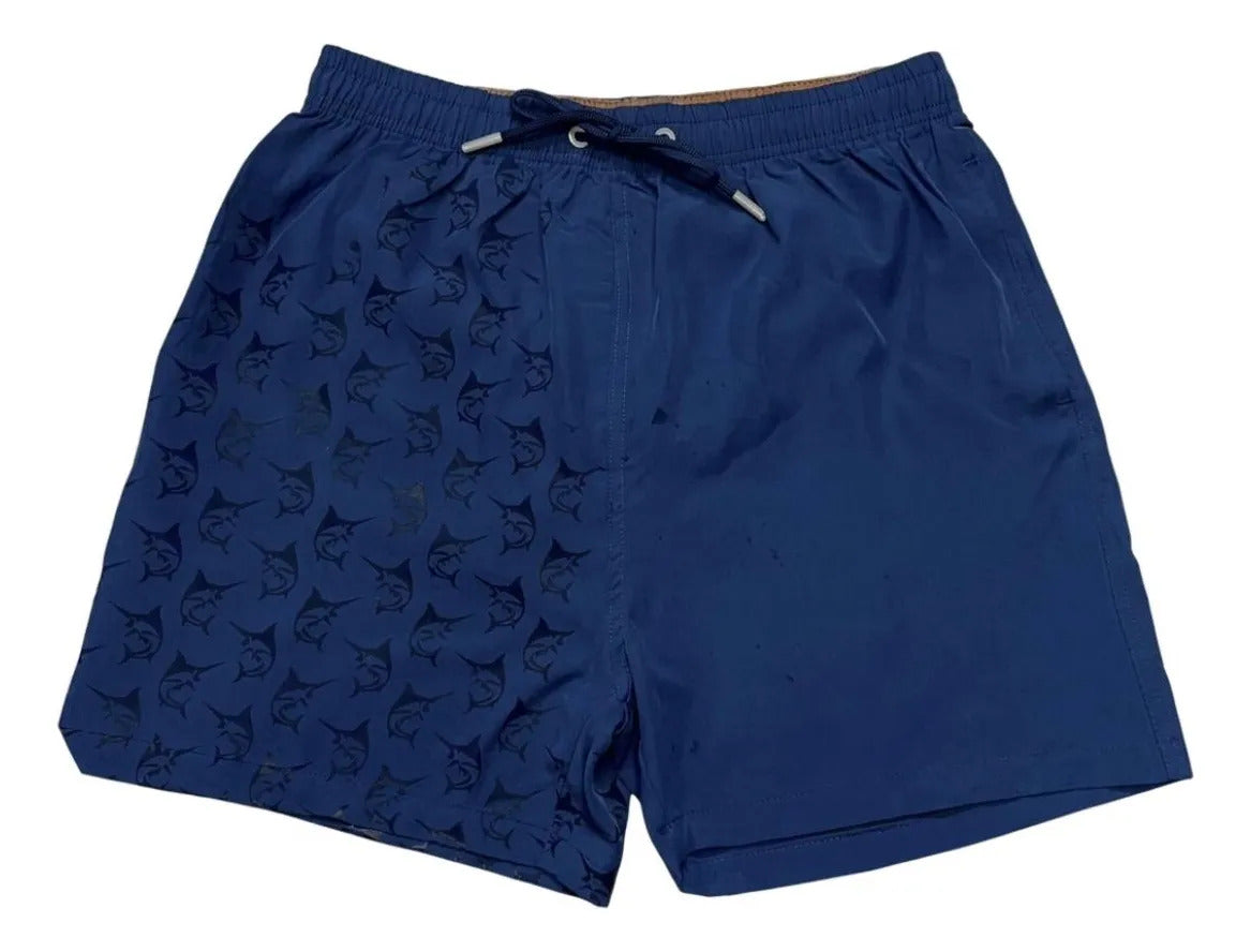 Short Traje de Baño azul marlin frente - Atavió Bravo