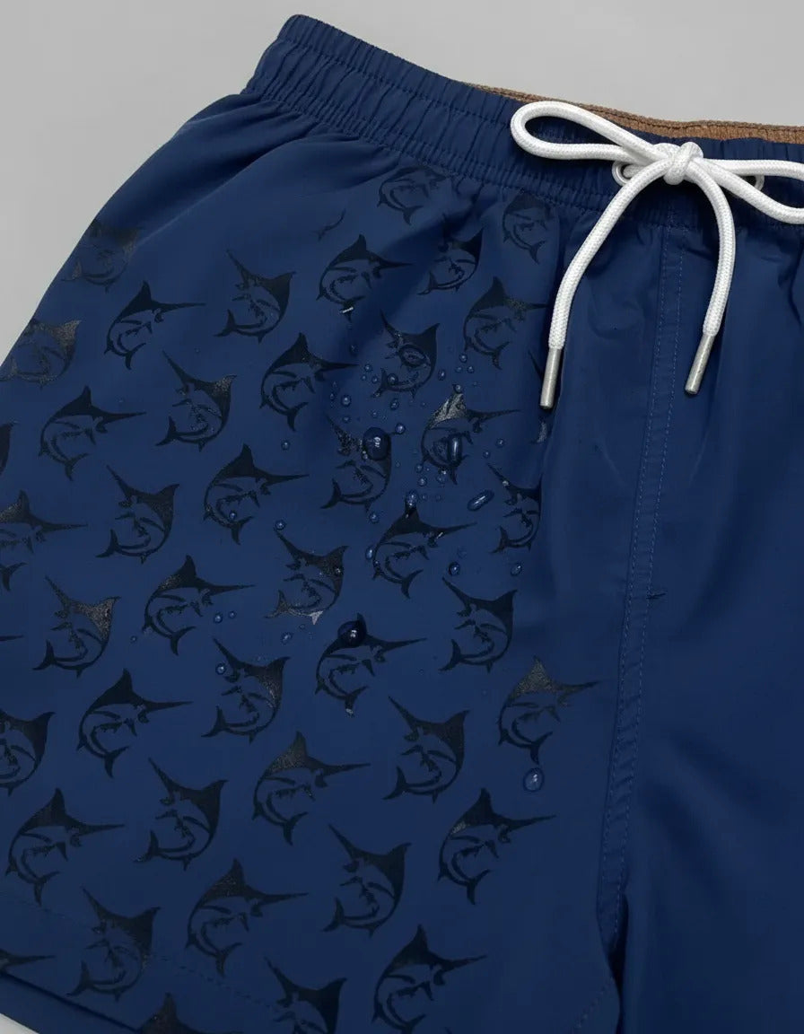 Short Traje De Baño Hombre Que Cambia De Diseño Al Mojarse